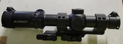 Primary arms 1x8 ffp acss raptor reticle
