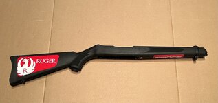 WTS: Ruger 10/22 black synthetic stock with barrel band