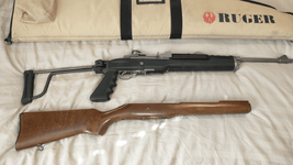 Ruger Stainless Mini-14 with Butler Creek Folding Stock