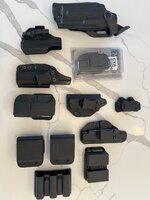 Safariland holsters, BladeTech holsters, Hellcat holster etc